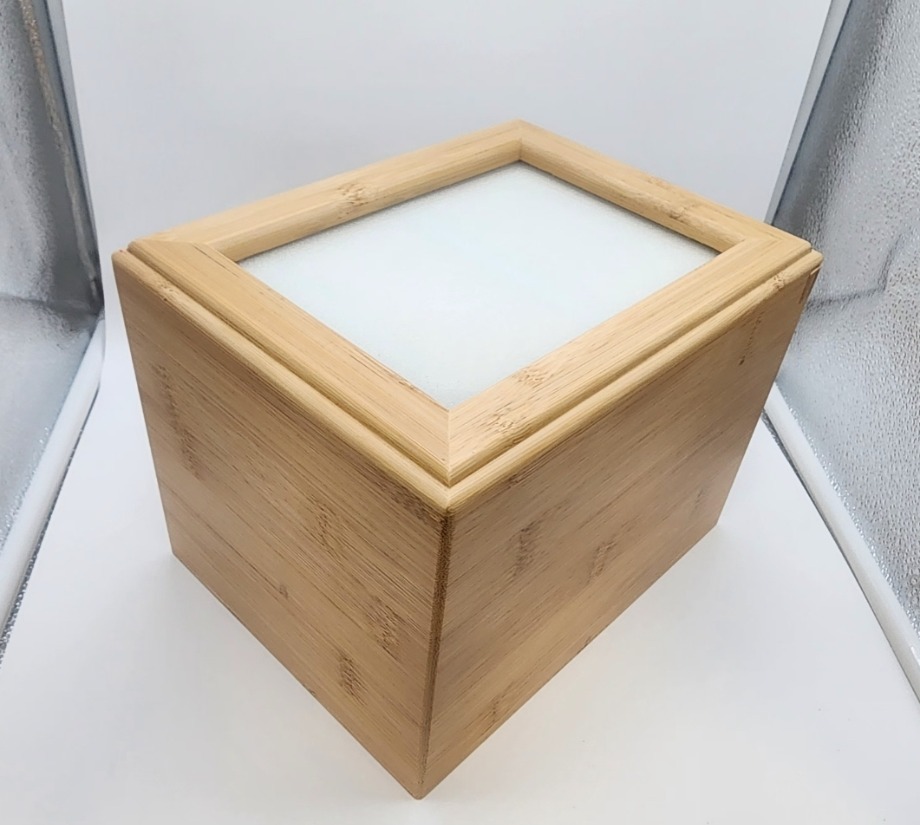 Pet Memorial Bamboo Picture Urn Aquamation Texas 