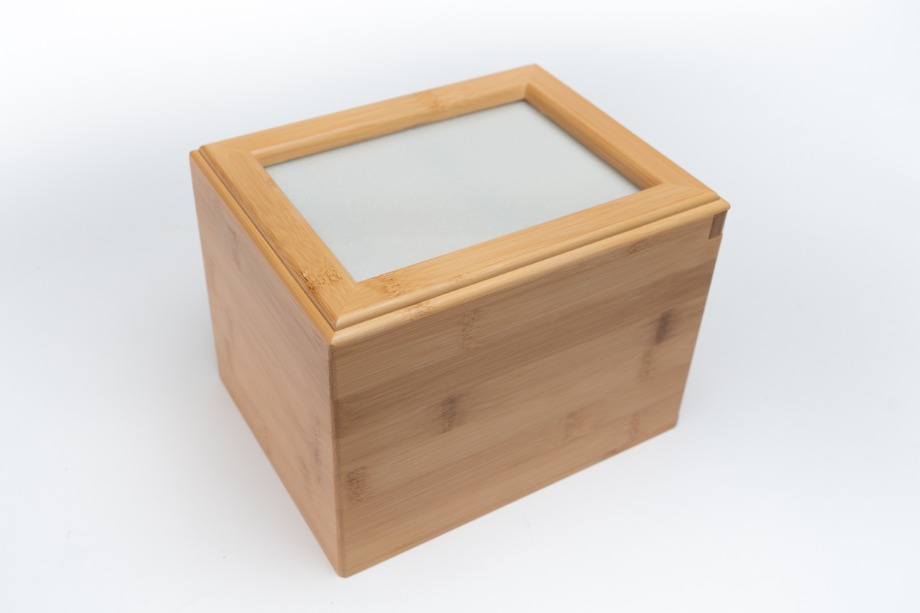 Pet Memorial Bamboo Picture Urn Aquamation Texas 